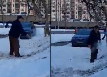 PENZIONER U SARAJEVU POSIPAO SOL PO SNIJEGU KAKO SE DJECA NE BI MOGLA SANKATI