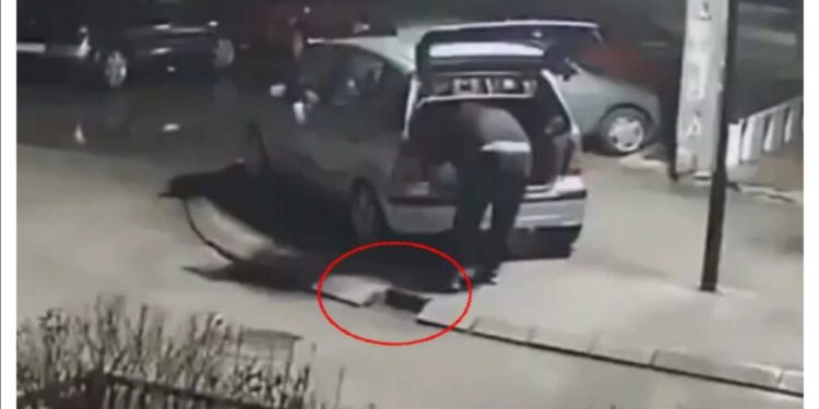 Krađa ivičnjaka u Prijepolju (Video)
