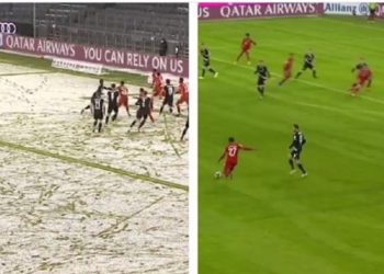 Vidite li razliku? Nijemci u čudu šta je Bayern uradio sa terenom na poluvremenu
