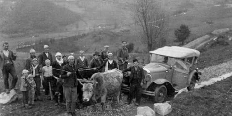 Fotografija iz 1937.godine Puta Tutin – Novi Pazar