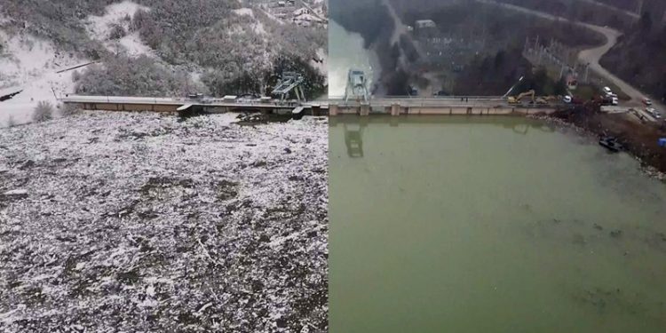 Očišćeno Potpećko jezero, iz vode izvučeno više od 10 hiljada kubika otpada
