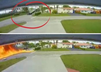 VIDEO UŽASA: Avion se srušio na auto u kojem su bili majka i sin