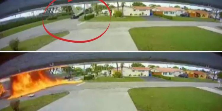 VIDEO UŽASA: Avion se srušio na auto u kojem su bili majka i sin