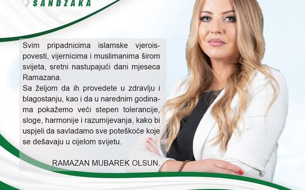 Ramazanska čestitka norodne poslanice SDA Sandžaka Selme Kučević