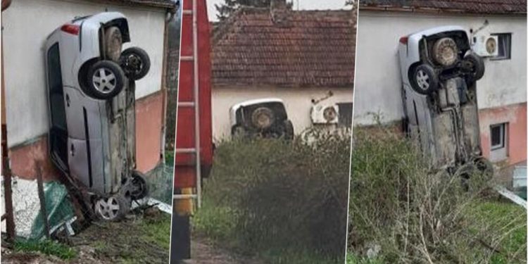 Automobil SLETEO s puta i ZAKUCAO SE U KUĆU