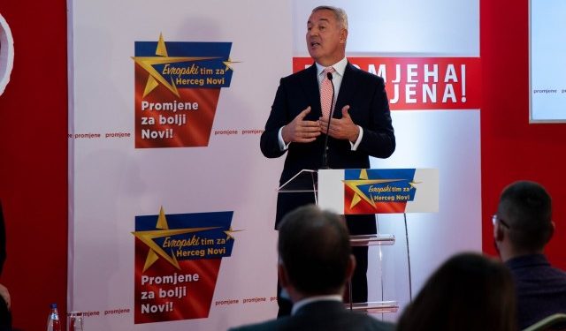 MILO Đukanović: Ko misli dobro Crnoj Gori podržaće Evropski tim u Herceg Novom