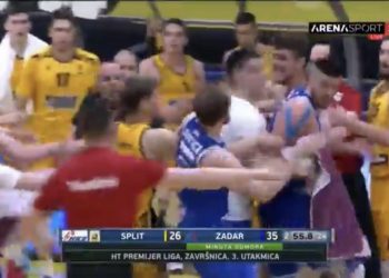 (VIDEO) Srpski košarkaši se potukli u finalu prvenstva Hrvatske