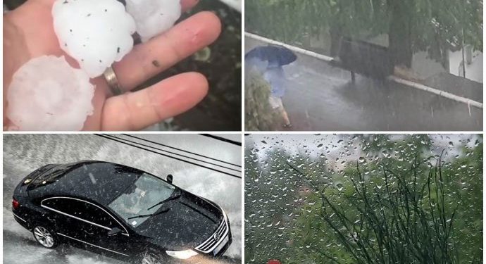 (VIDEO) GRAD VELIČINE ORAHA NAPRAVIO HAOS! Snažno nevrijeme širom Srbije – stradali automobili i letjele grane