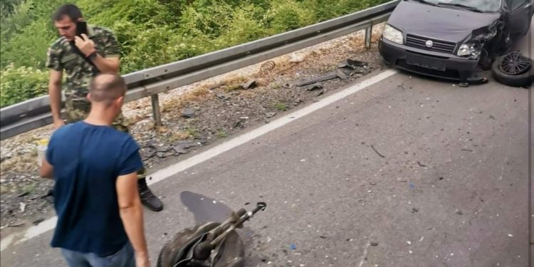 Udes na Ibarskoj u mestu Bojanići