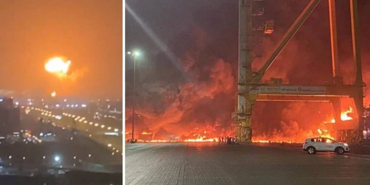 (VIDEO) Snažna eksplozija zatresla je Dubai, službe: Gasimo požar na brodu