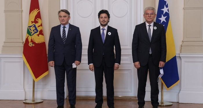 Komšić i Džaferović primili Abazovića, Dodiku nepoželjan