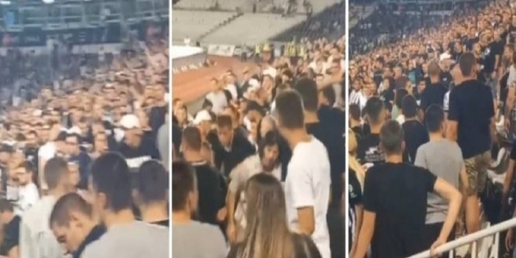 (VIDEO) BURNO VEČERAS NA TRIBINIMA U BEOGRADU: Huligani i policija tukli ljude koji skandiraju “Vučiću, pederu”