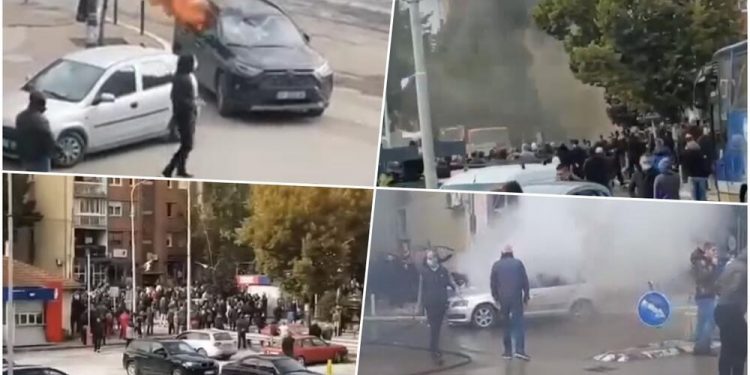 (VIDEO) SUZAVAC I ŠOK BOMBE u Kosovskoj Mitrovici…