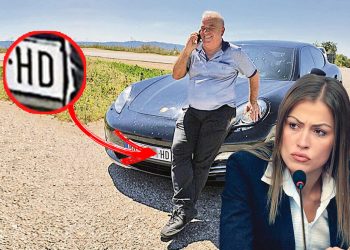 Otac Dijane Hrkalović se hvali ćerkinim “poršeom”: Svoje inicijale stavljala na tablice