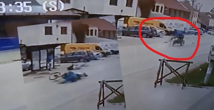 Objavljen jeziv snimak nesreće kod Čačka u kojoj motociklista, u PUNOJ BRZINI, naleće na ženu dok prelazi ulicu (UZNEMIRUJUĆI VIDEO)