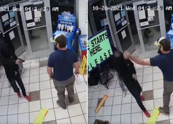 (VIDEO) NAORUŽANI PLJAČKAŠI UPALI U RADNJU, A TAMO NALETJELI NA AMERIČKOG MARINCA!