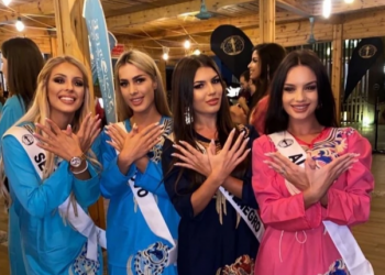 SLOŽNE: Euforične misice Crne Gore, Albanije, Srbije i Kosova pokazivale velikoalbanskog dvoglavog orla; Srpkinja se izvinila i povukla sa smotre!