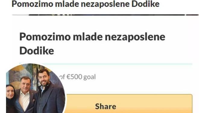 Pokrenuta online ”humanitarna akcija” za pomoć porodici Dodik