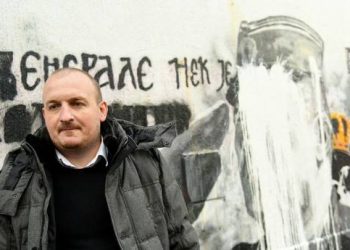 Žujović uništio Mladićev mural: Taj obraz je prljav već 25 godina