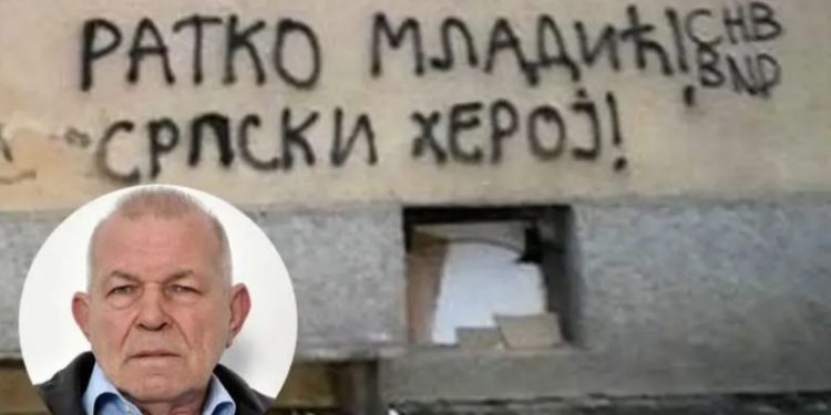 Nova prijetnja pribojskim Bošnjacima: Na zgradi Džema Halilagića osvanuo grafit zločincu Mladiću