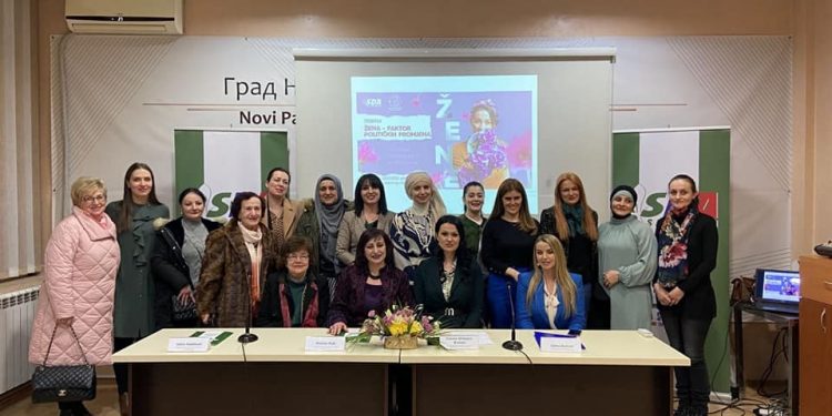 Organizacija žena SDA u Novom Pazaru upriličila je tribinu pod nazivom “Žena-faktor političkih promjena