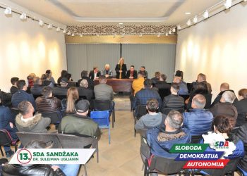 Kandidati za narodne poslanike SDA Sandžaka predvođeni Selmom Kučević održali sastanakmještanima Treće mjesne zajednice.