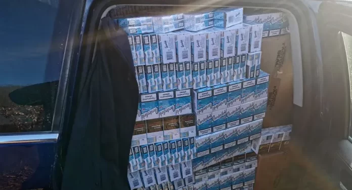 PU NOVI PAZAR: U mestu Tresava pronađeno 1.450 boksova cigareta (FOTO)