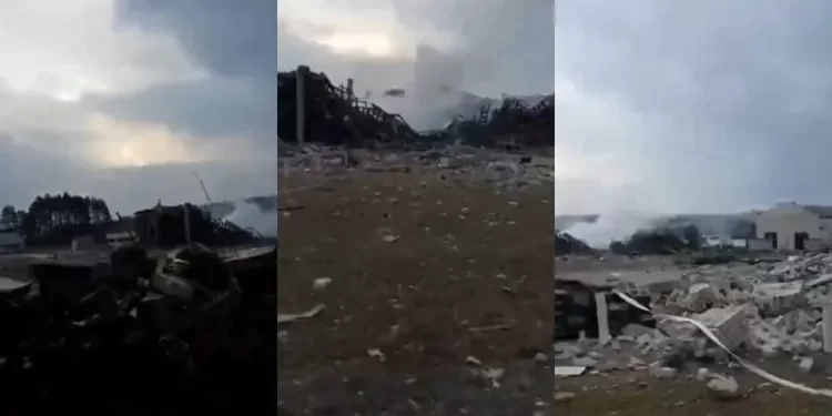 Rusi sravnili sa zemljom ukrajinsku fabriku tenkova (VIDEO)