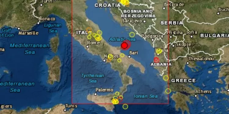 Snažan zemljotres u Jadranskom moru: Prema prvim informacijama potres je 4,8 stepeni po Rihteru…