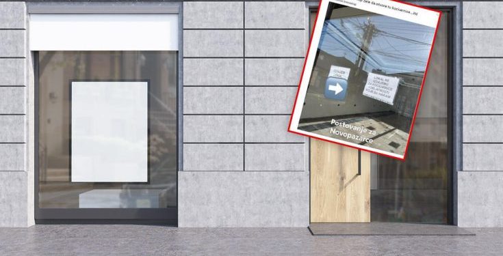 NOVOPAZARAC IZDAJE LOKAL, ali stavio obraz iznad novca, svaka čast