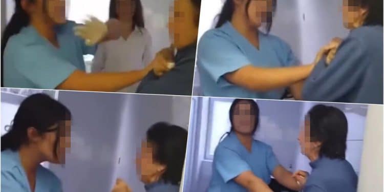 HOROR SNIMAK IZ DOMA ZA STARE U PEĆI: Medicinske sestre se iživljavale nad staricom! VIDEO, FOTO
