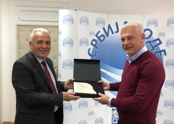 Predsjednik opštine Tutin Salih Hot dogovorio uredjenje korita reke Vidrenjak  sa Goranom Puzovićem direktorom JVP “Srbija Vode”.