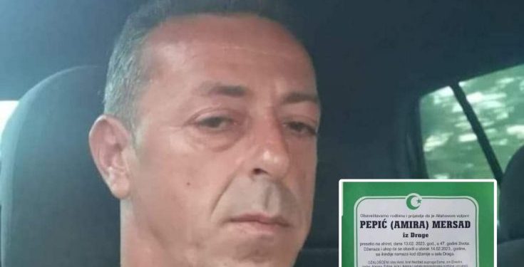 Danas dženaza tragično nastradalom Tutincu Mersadu Pepiću (47)