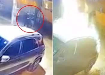 (VIDEO) Dvojica muškaraca zapalili džip u Novom Pazaru! Velika materijalna šteta