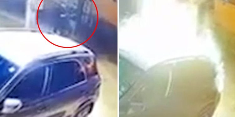 (VIDEO) Dvojica muškaraca zapalili džip u Novom Pazaru! Velika materijalna šteta