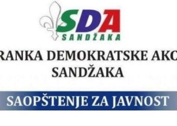 SAOPŠTENJE ZA JAVNOST