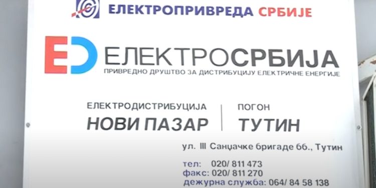 U ponedjeljak 08.05. bez električne energije cijelo područje opštine Tutin od 09 do 12 h