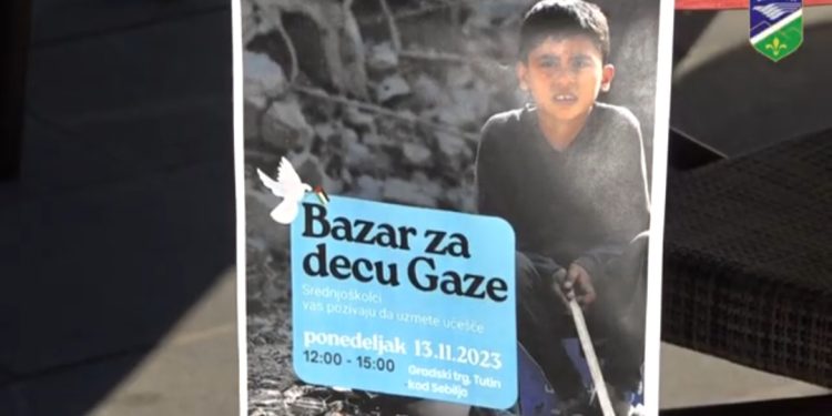 (VIDEO)Solidarnost Tutina: Srednjoškolci organizovali Bazar za decu Gaze