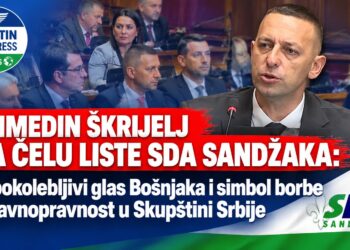 AHMEDIN ŠKRIJELJ NA ČELU LISTE SDA SANDŽAKA: Nepokolebljivi glas Bošnjaka i simbol borbe za ravnopravnost u Skupštini Srbije
